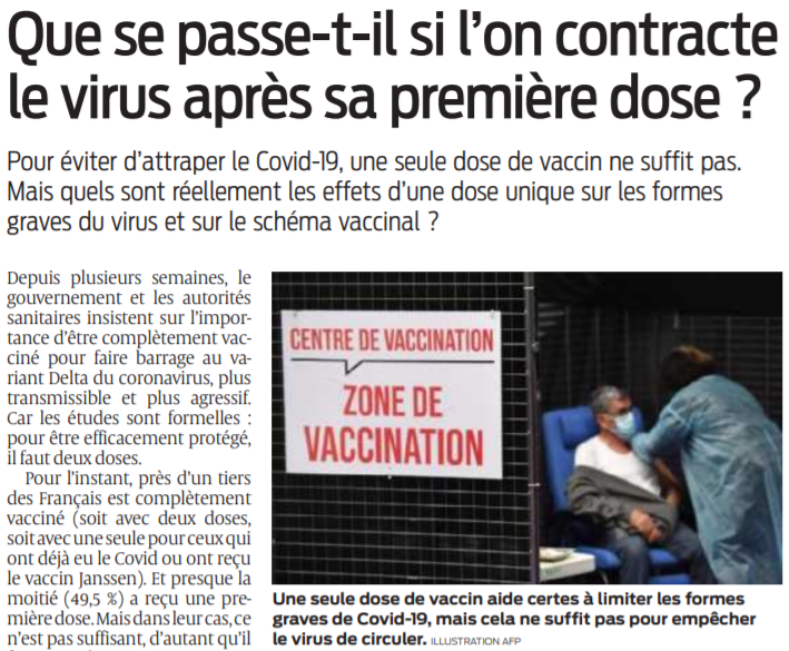 2021 06 29 SO Que se passe-t-il si l'on contracte le virus après sa première dose