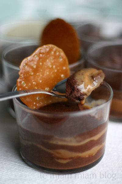 recettes Mousse au caramel au beurre salé et tuiles aux Carambars