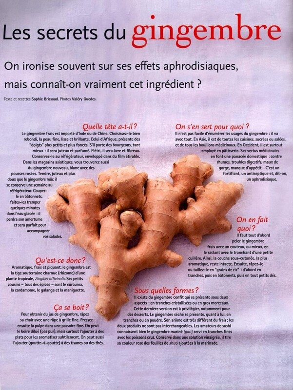Saveurs : le gingembre. Photo © Valéry Guedes.