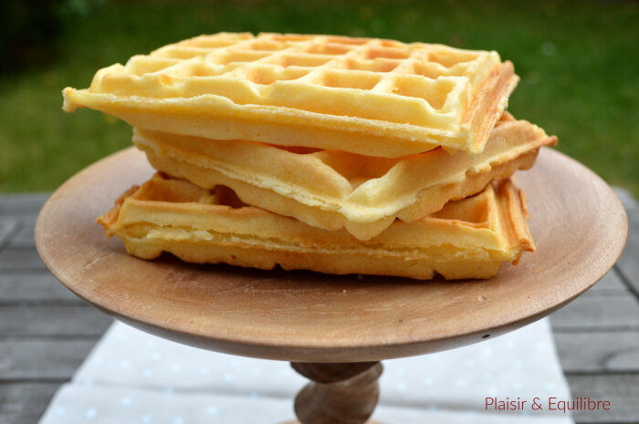 gaufres à la crème fraiche