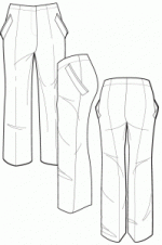 Ralph Pink - Long Line Trouser