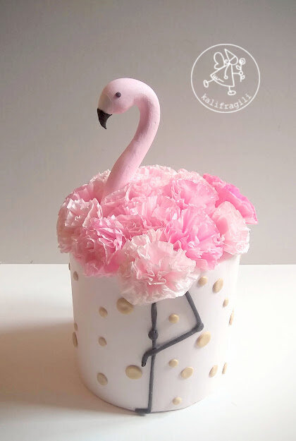 Gateau flamant rose