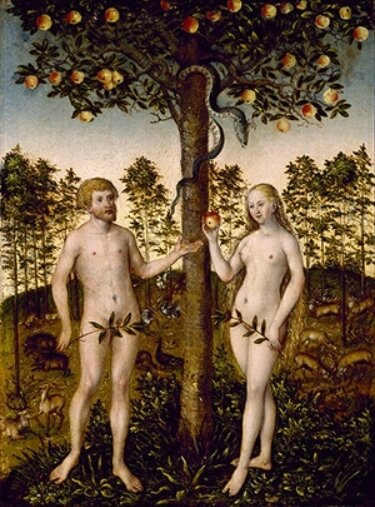 Eve prend le fruit, Lucas Cranach le Jeune