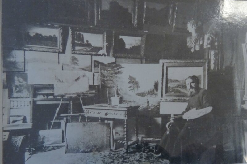 Léon Boudal dans son atelier