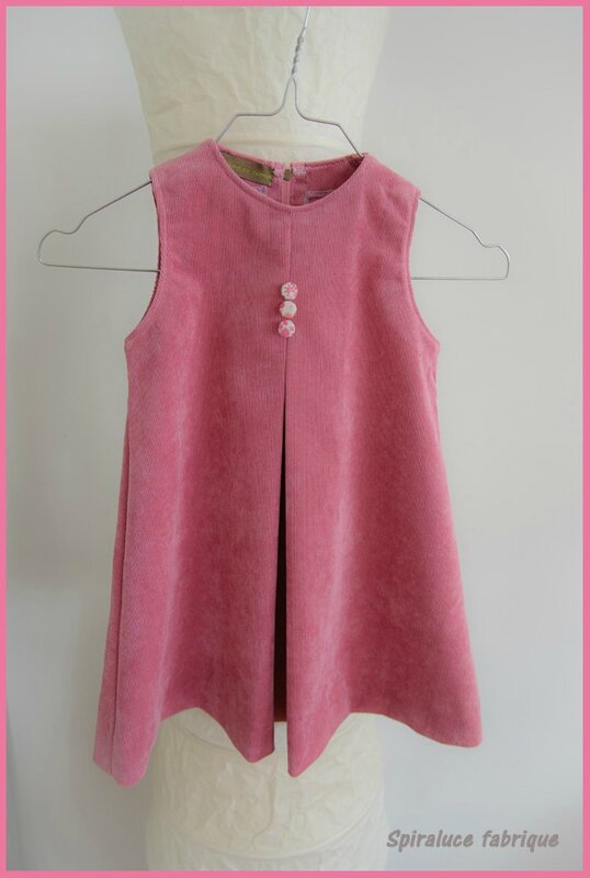 robe rose velours-7795-2 copie