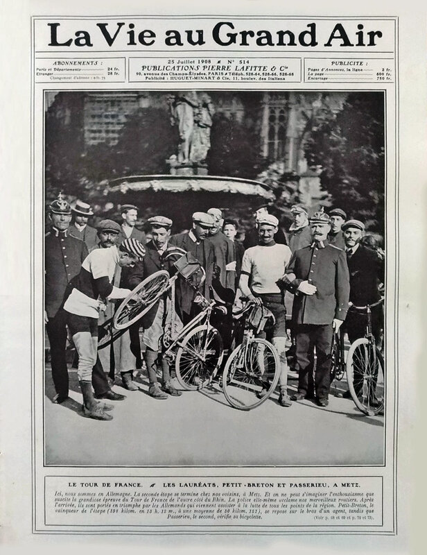 Tour de France Metz La Vie au Grand Air 25 juil 1908