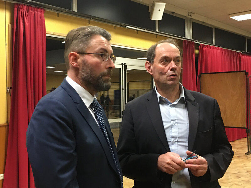 David Nicolas_Guénhaël Huet_élections_municipales_Avranches_dimanche 15 mars 2020