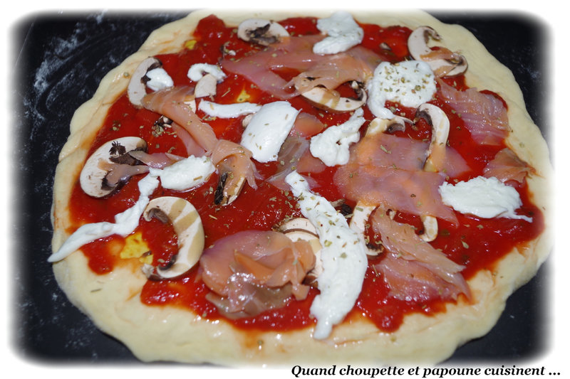pizza maison au saumon fumé-7519