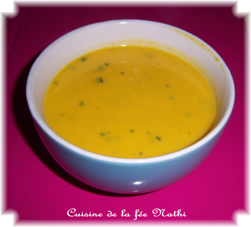 Soupe de carottes au lait de coco recettes entrees Velouté de carottes au lait de coco