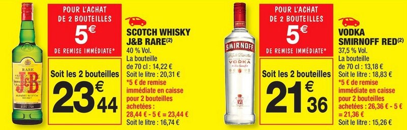Carrefour Market - JB et Vodka du 12 au 24 juillet 2016