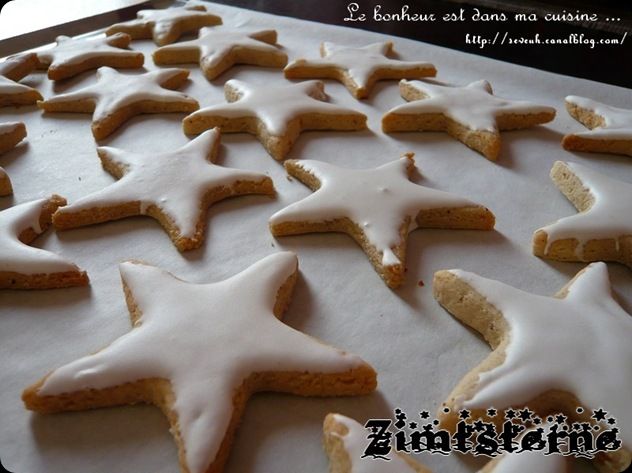 Zimtsterne pour la Saint Nicolas et pour mon come back recettes dessert Les étoiles à la cannelle : Zimmetsterne