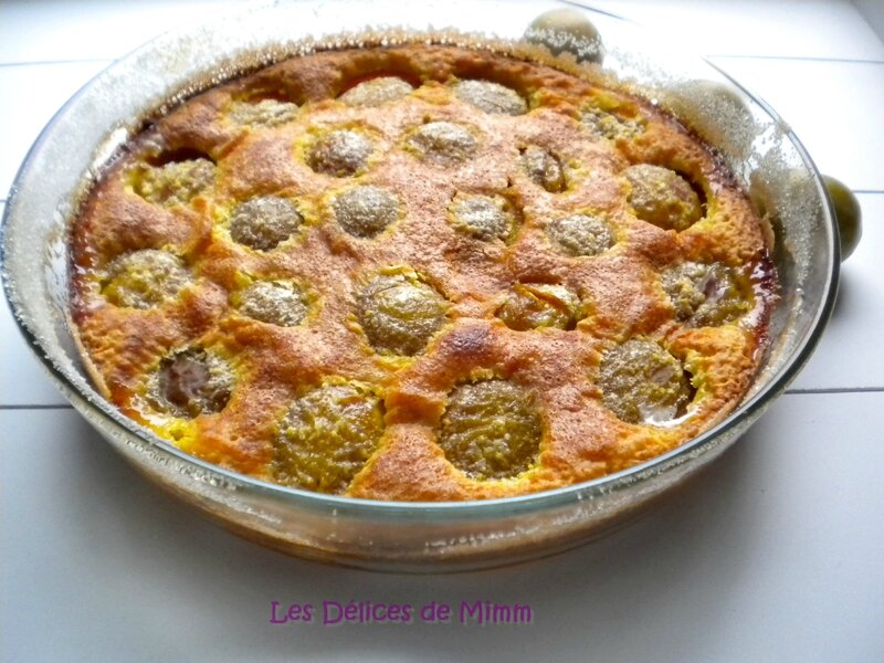 Clafoutis aux reines-claudes (sans gluten) 2