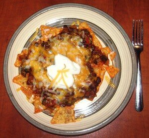 Nachos aux haricots noirs recettes plats Porc à la sauce de haricots noirs