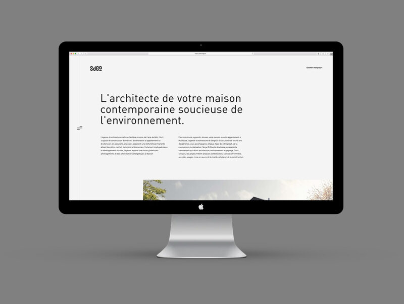 Création du site internet de l'architecte à Mulhouse par Mars Rouge