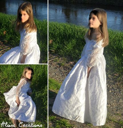 Robe de princesse Lune blanche + détails