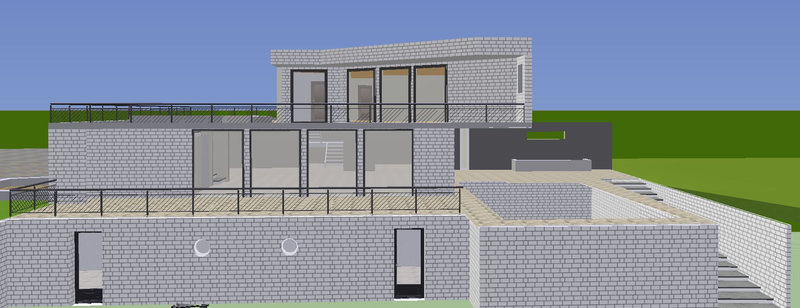 HCC-Vue des 3 niveaux à la construction