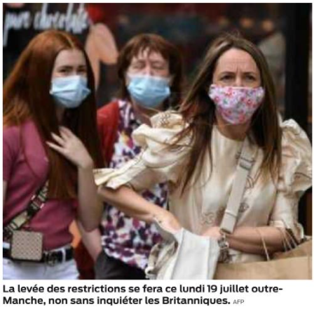2021 07 18 SO En Angleterre la levée des restrictions sanitiares inquiète2