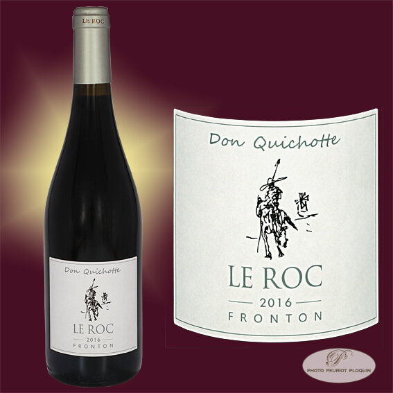 FRONTON_Domaine_LE_ROC_Don_Quichotte_bouteille_et_etiquette