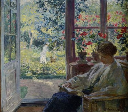 Melchers_Gari_Woman_Reading_By_A_Window_Oil_on_Canvas-large