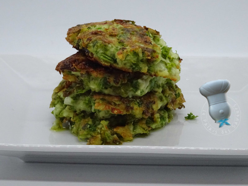 Galettes de chou kale au fromage