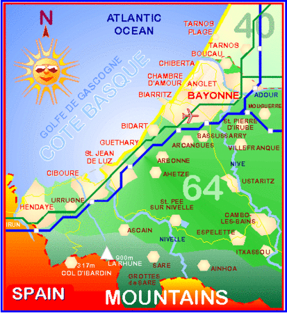 Pays Basque Carte