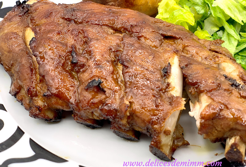 Travers de porc caramélisés au miel 3