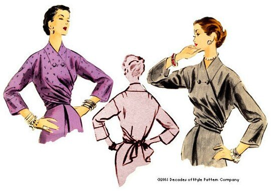 Decades of Style - 1952 Wrap Blouse