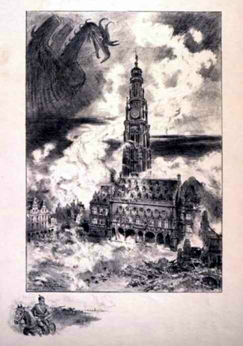 Robida Arras bombardée