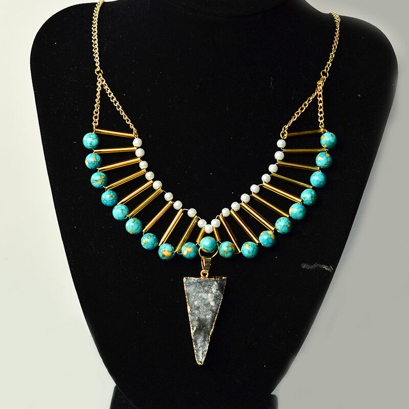 Turquoise_and_Bugle_beads_Statement_Necklace_5