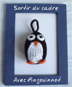 Pingouin crochet sortir du cadre01T