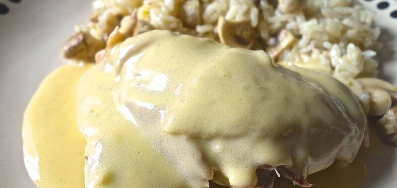 poule au riz sauce suprème