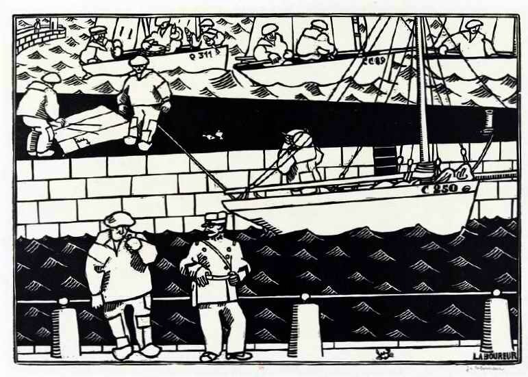 Laboureur rentrée au port