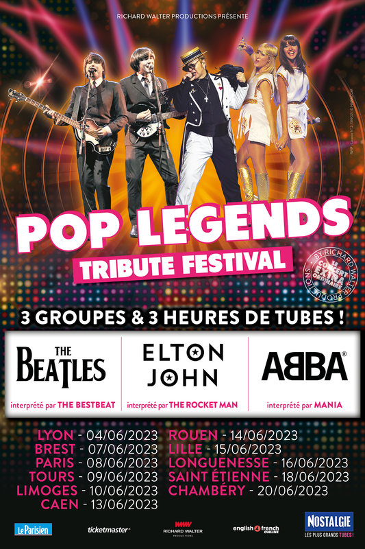 Affiche 40x60 Pop Legends Tournée liste2