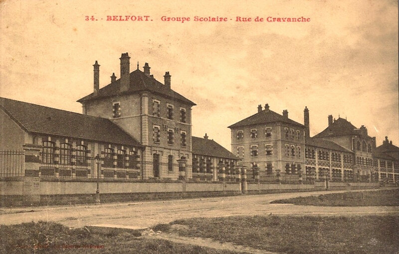 CPA Belfort Groupe scolaire Rue de Cravanche