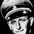 La traque d'<b>Adolf</b> Eichmann, criminel de guerre nazi.
