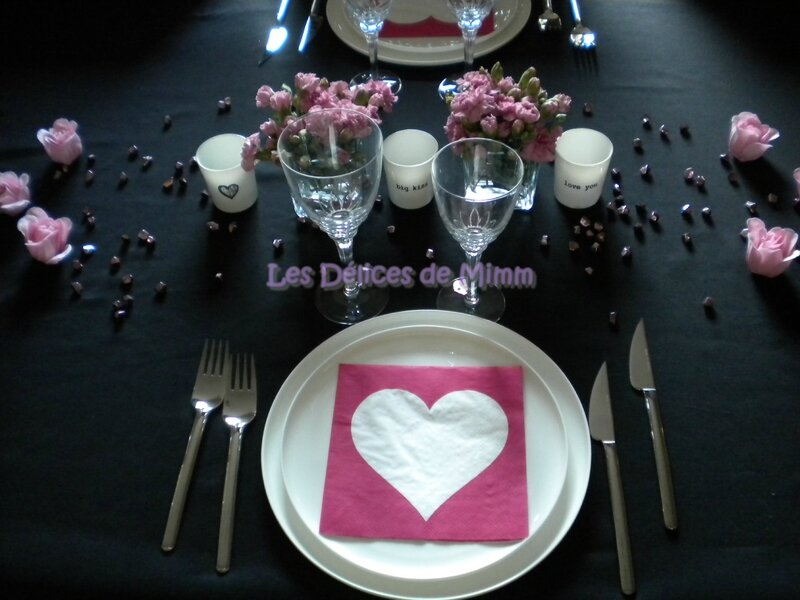 Une table pour la Saint-Valentin, 50 nuances de rose 3