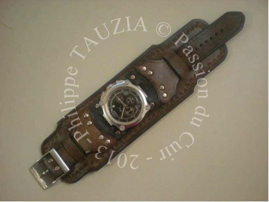 Bracelet Montre type bracelet de force Philippe Tauzia Passion