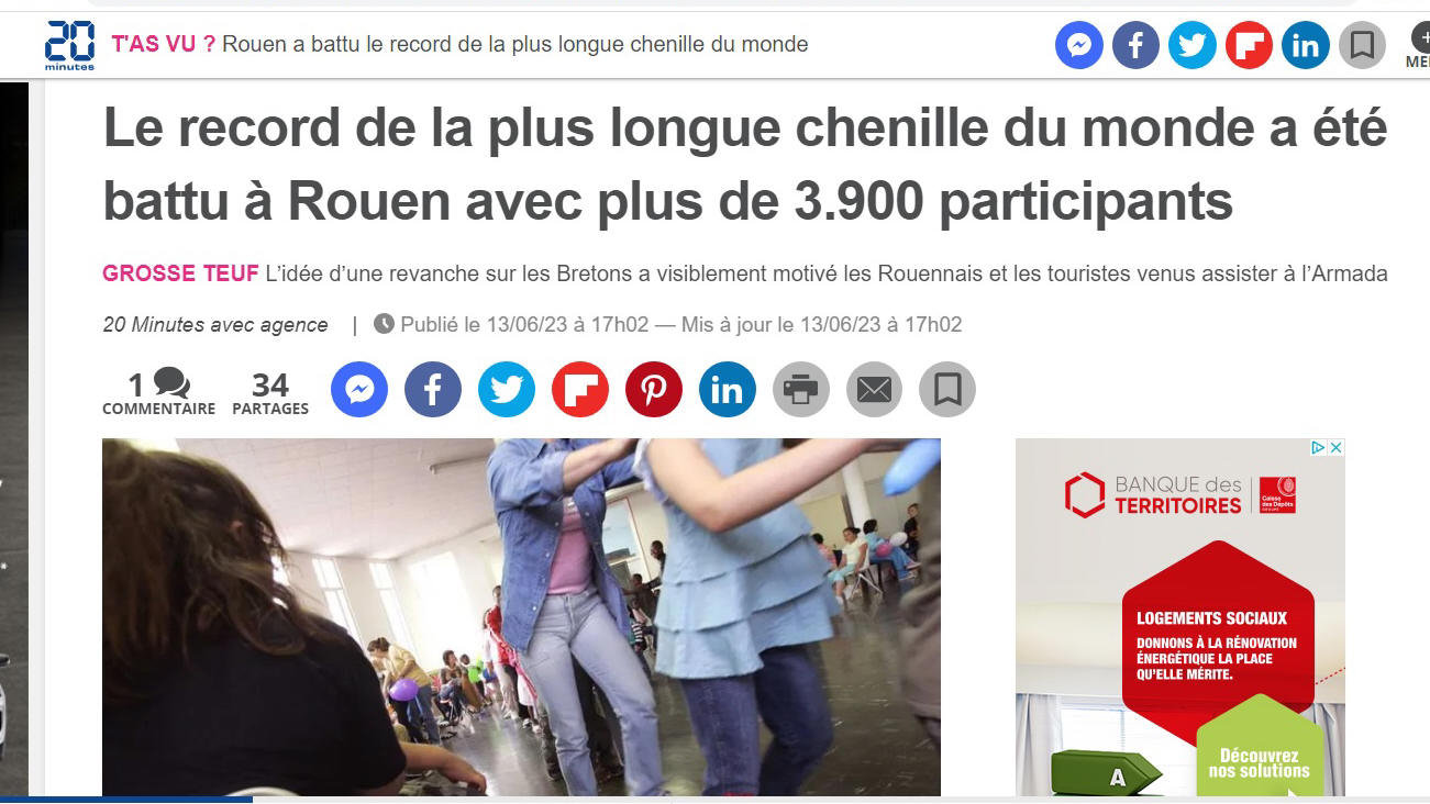 chenille géante