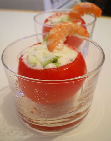 Tomates farcies aux crevettes recettes Tomates cocktail farcies aux crevettes – de Saveursetfantaisies