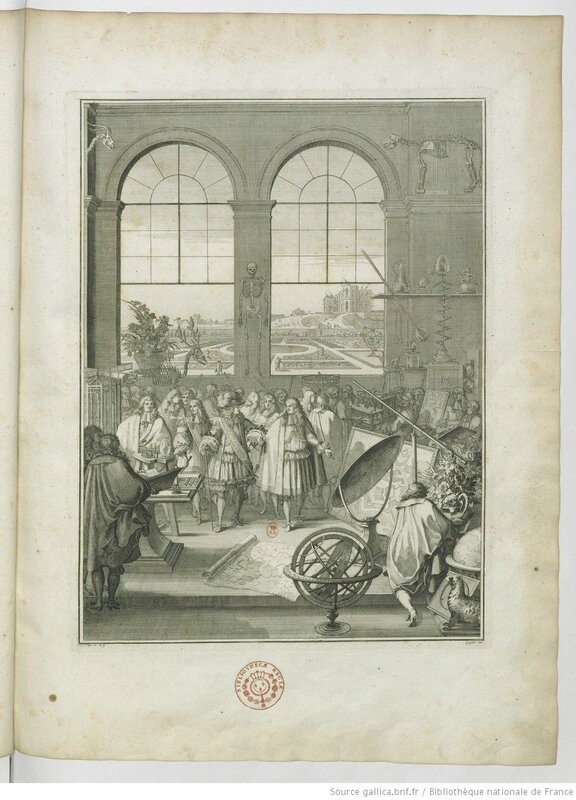visite de l'Académie par Louis XIV