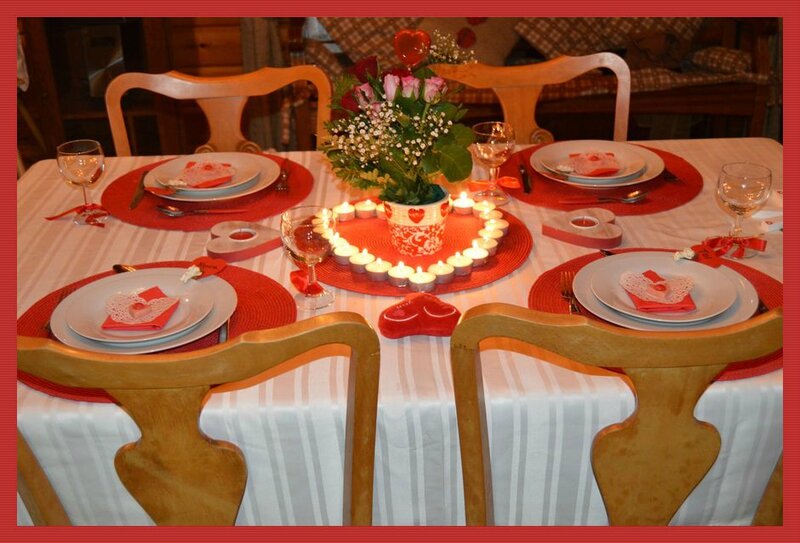 Table saint valentin 2014