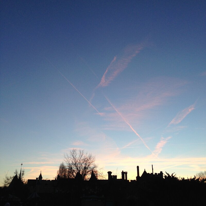 Sunset sur Fantasyland