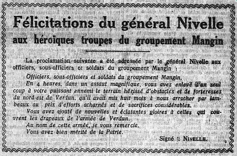 Felicitatios Nivelle Mangin