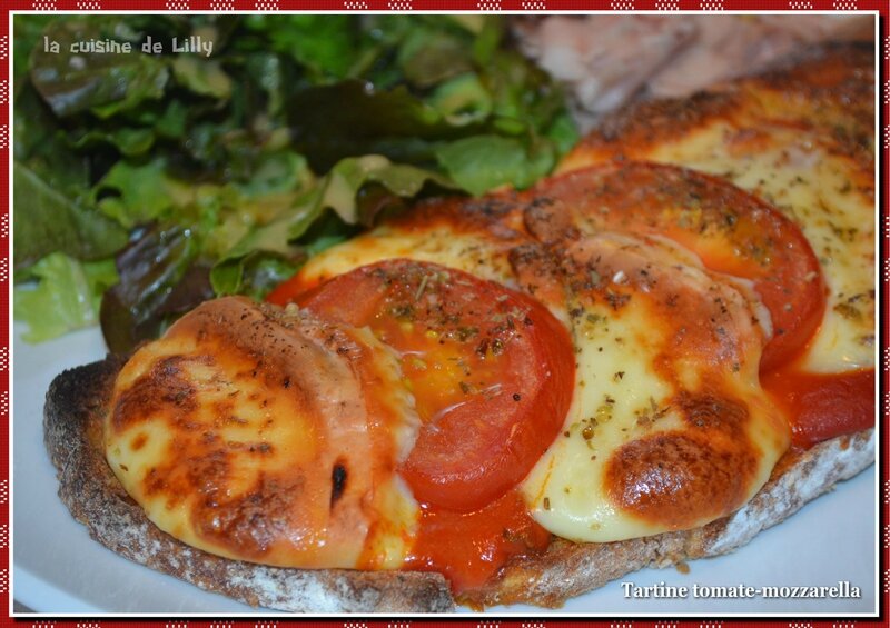tartine tomate-mozza