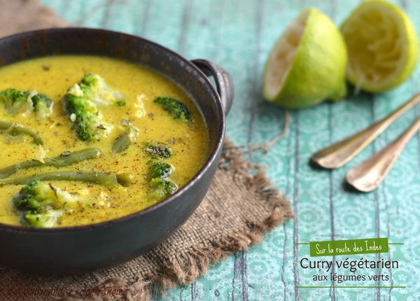 curry végétarien aux légumes verts