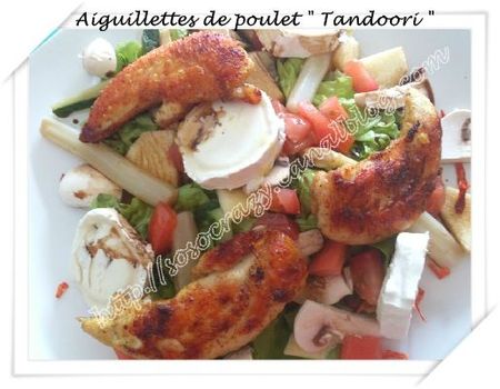 salade poulet tandoori