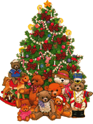 sapin plein de teddys