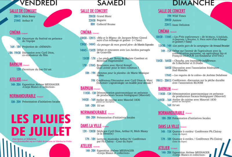 Les Pluies de Juillet_programmation_programme_Villedieu_2018_festival