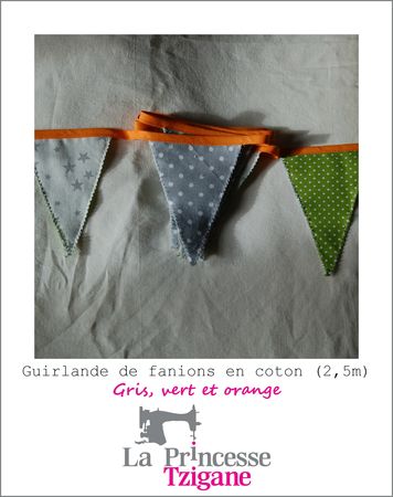 fanions PM gris vert et orange - web