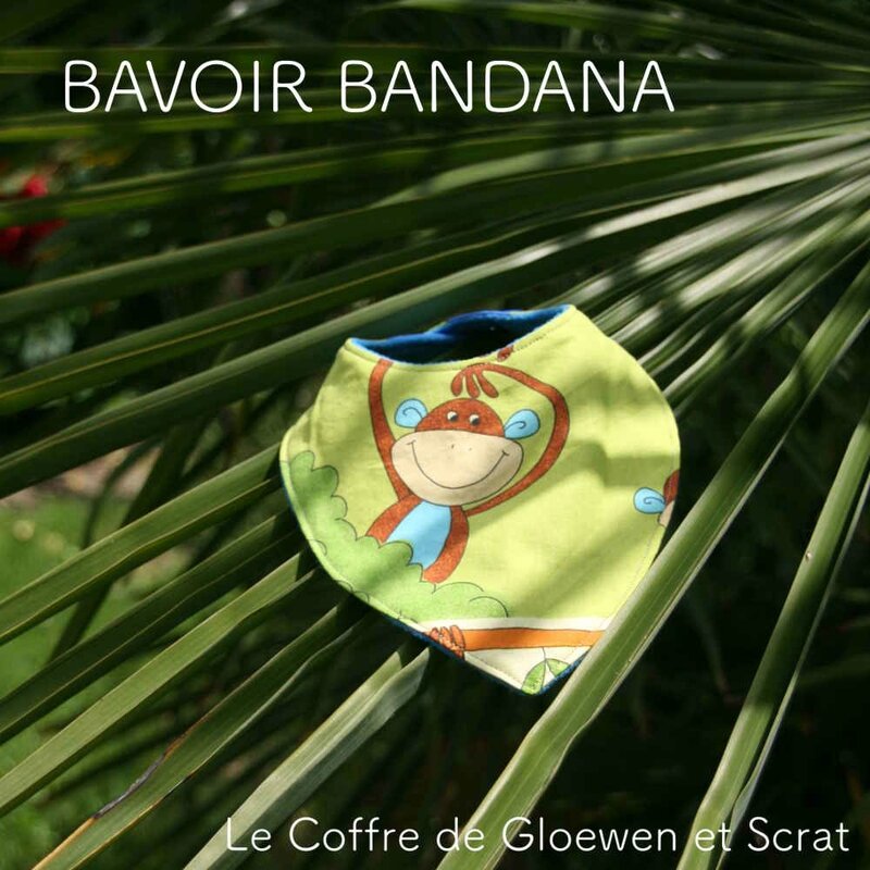 Bavoir bandana Jungle